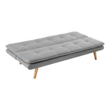 Sarantino 3 Seater Linen Couch Sofa Bed Lounge Futon - Light Grey SOFA-M2490-LNN-LGY