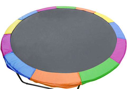 Replacement Trampoline Pad Outdoor Round Spring Cover 8 ft - Rainbow TRP-PAD-RBOW-08