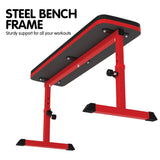 Powertrain Height-Adjustable Exercise Home Gym Flat Weight Bench WBD-226