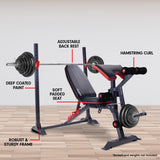 Powertrain Adjustable Weight Bench Home Gym Bench Press - 301 WBD-301