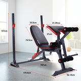Powertrain Adjustable Weight Bench Home Gym Bench Press - 301 WBD-301