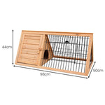 Furtastic Triangle Wooden Rabbit Hutch WCC-JOY-002-TRI