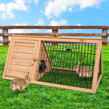 Furtastic Triangle Wooden Rabbit Hutch WCC-JOY-002-TRI