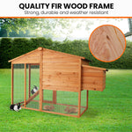 Furtastic Large Chicken Coop & Rabbit Hutch With Ramp WCC-JOY-003-LHR