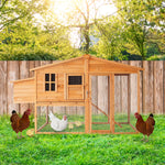 Furtastic Large Chicken Coop & Rabbit Hutch With Ramp WCC-JOY-003-LHR