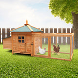 Furtastic Large Wooden Chicken Coop Rabbit Hutch Nesting Box Fir Wood WCC-JOY-004-LHN