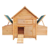 Furtastic Wooden Chicken Coop & Rabbit Hutch With Ramp Nesting Boxes WCC-JOY-008-HBR