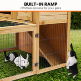 Furtastic 2-Storey Chicken Coop & Rabbit Hutch With Large Run WCC-JOY-009-CSR